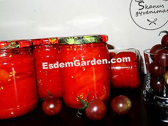 Karšti pomidorai su buteliais